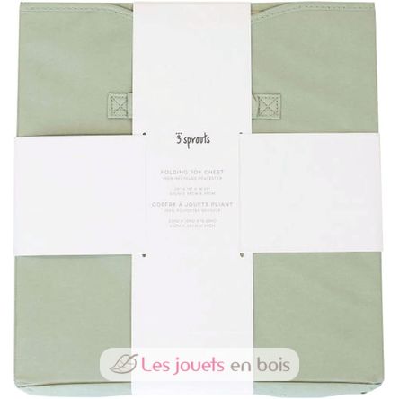 Coffre à jouets uni vert EFK-107-001-021 3 Sprouts 5
