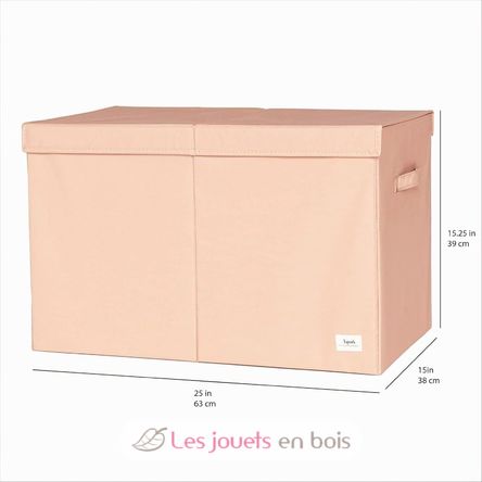 Coffre à jouets uni argile EFK107-001-019 3 Sprouts 3