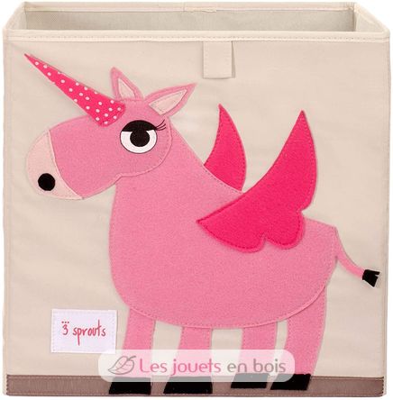 Cube de rangement Licorne EFK107-002-007 3 Sprouts 1