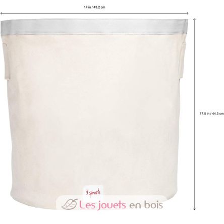 Sac à jouets Eléphant Rose EFK107-000-005 3 Sprouts 3