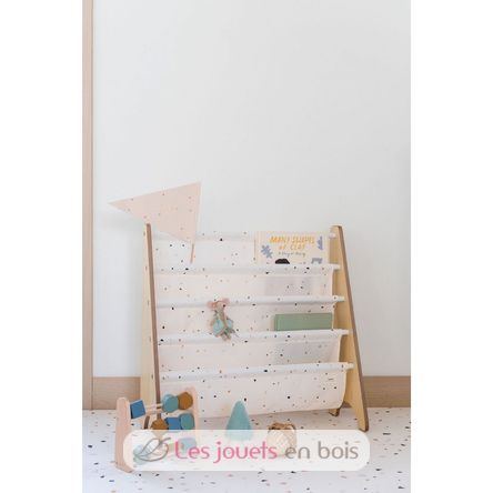 Bibliothèque enfant Terrazzo crème EFK-107-016-012 3 Sprouts 2