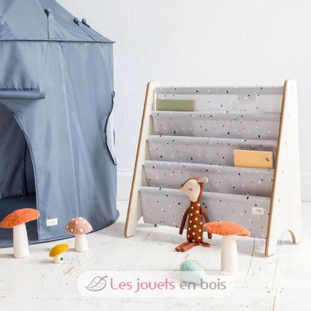Bibliothèque enfant Terrazzo gris clair EFK-107-016-013 3 Sprouts 3