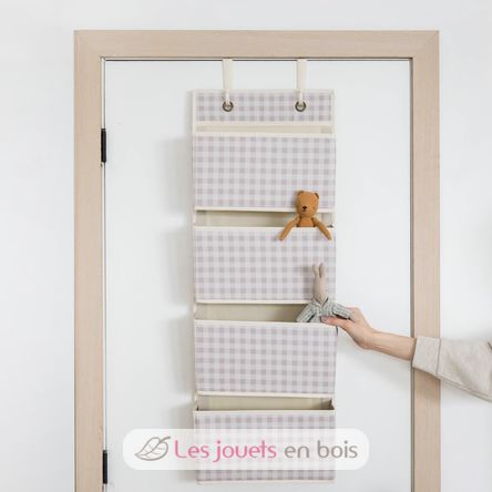 Rangement mural vichy beige EFK-107-015-007 3 Sprouts 2