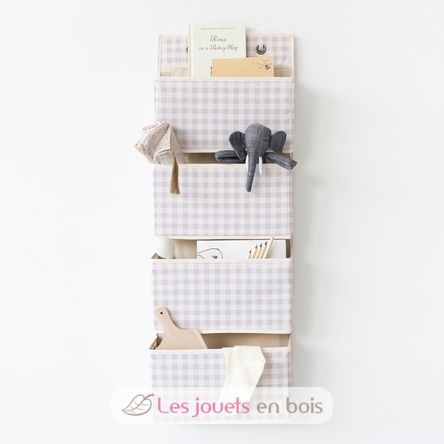 Rangement mural vichy beige EFK-107-015-007 3 Sprouts 4