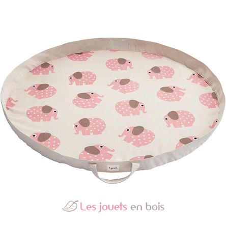 Tapis de jeu éléphant rose EFK107-012-001 3 Sprouts 2