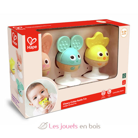 Hochets animaux à ventouse HA-E0123 Hape Toys 5