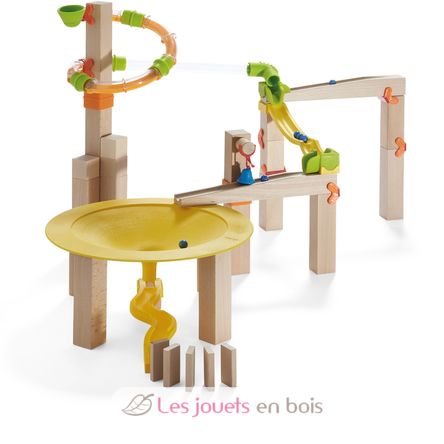 Toboggan à billes - Boîte de base Funnel Jungle HA-302945 Haba 1