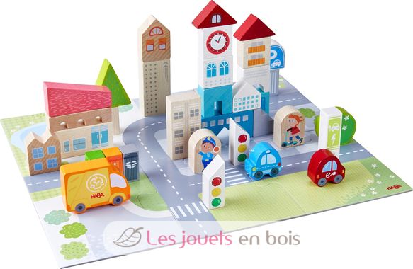 Blocs et puzzle vie citadine HA306782 Haba 2