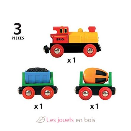 Train de marchandises avec lumière BR33319 Brio 3