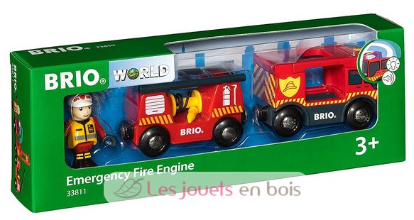 Camion de pompier son et lumière BR33811 Brio 2