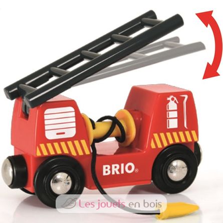 Camion de pompier son et lumière BR33811 Brio 4