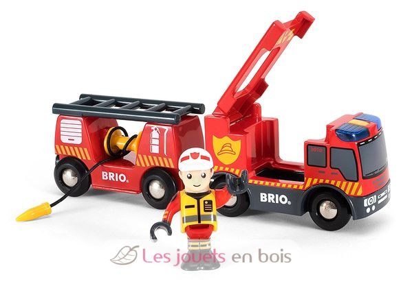 Camion de pompier son et lumière BR33811 Brio 1