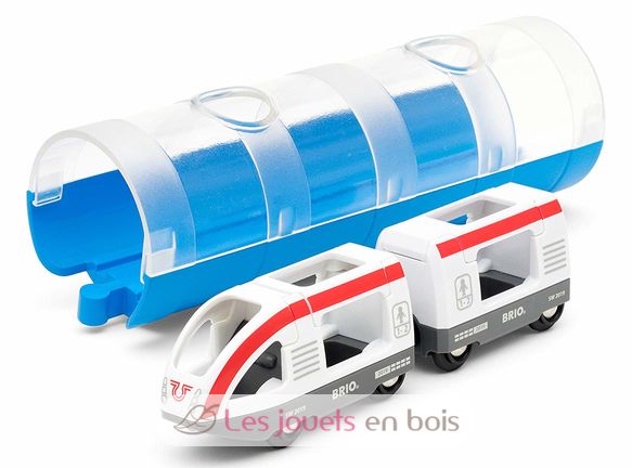 Train de voyageurs et tunnel BR33890 Brio 2