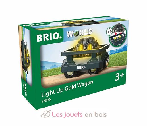 Wagon lumineux chargé d’or BR33896 Brio 3