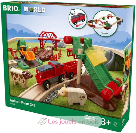 Circuit de la ferme et locomotive à pile BR-33984 Brio 2