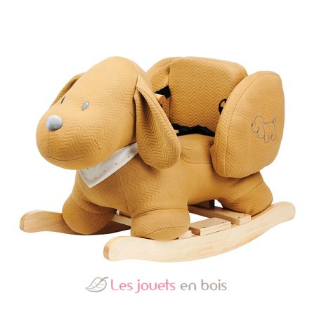 Mini-doudou Charlie le chien caramel