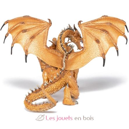 Figurine Dragon à deux têtes or PA38938-2984 Papo 4