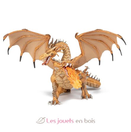Figurine Dragon à deux têtes or PA38938-2984 Papo 3
