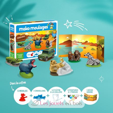 Coffret moulage Destination Savane MM-39010 Mako Créations 4