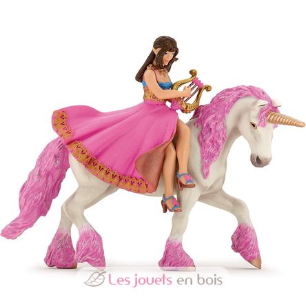 Figurine Princesse à la lyre sur son cheval PA39057-3650 Papo 1