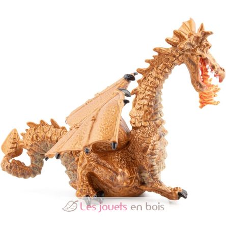 Figurine Dragon or avec flamme PA39095-4786 Papo 5