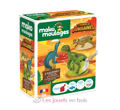 Coffret moulage 3 dinosaures MM-39097 Mako Créations 2