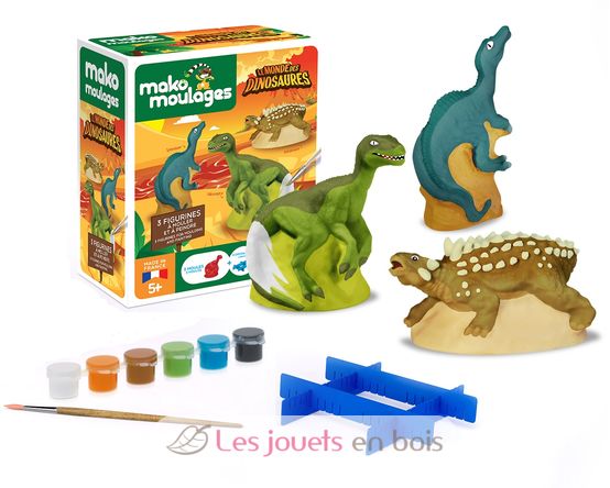 Coffret moulage 3 dinosaures MM-39097 Mako Créations 1