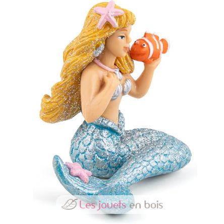 Figurine Sirène argentée PA39107 Papo 4