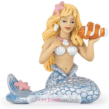 Figurine Sirène argentée PA39107 Papo 1