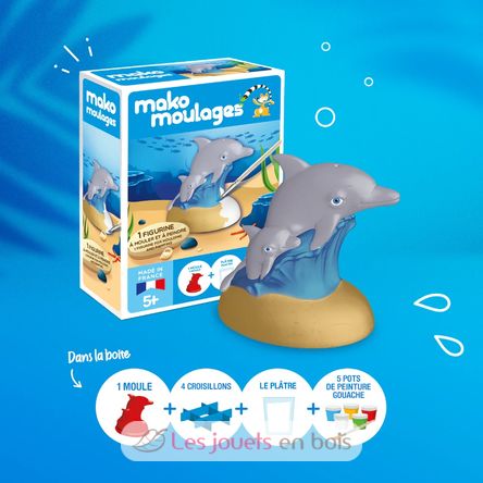 Coffret moulage Dauphin et son bébé MM39116 Mako Créations 2