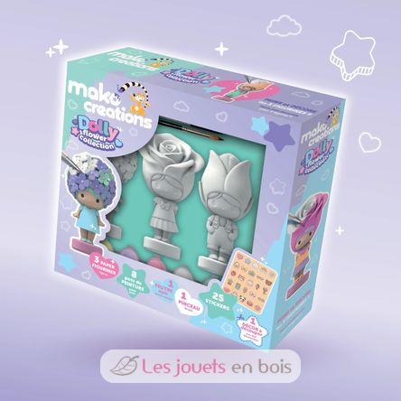 Figurines Dolly Flower à peindre et décorer MM39200 Mako Créations 2