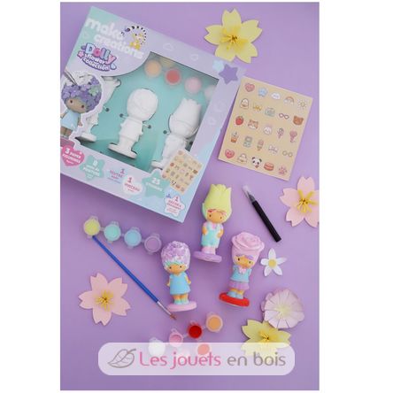 Figurines Dolly Flower à peindre et décorer MM39200 Mako Créations 5