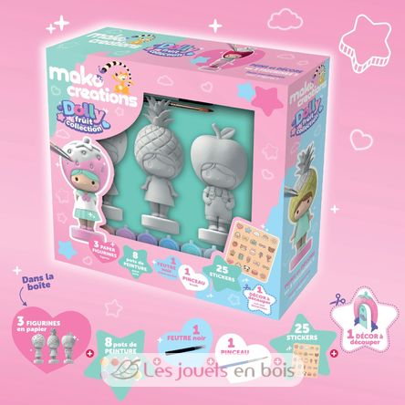 Figurines Dolly Fruit à peindre et décorer MM39201 Mako Créations 5