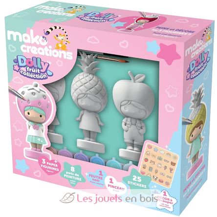 Figurines Dolly Fruit à peindre et décorer MM39201 Mako Créations 1