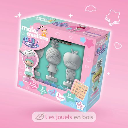 Figurines Dolly Fruit à peindre et décorer MM39201 Mako Créations 2