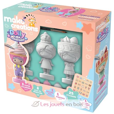 Figurines Dolly Cake à peindre et décorer MM39202 Mako Créations 1