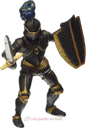 Figurine Chevalier en armure noire PA-39275 Papo 1