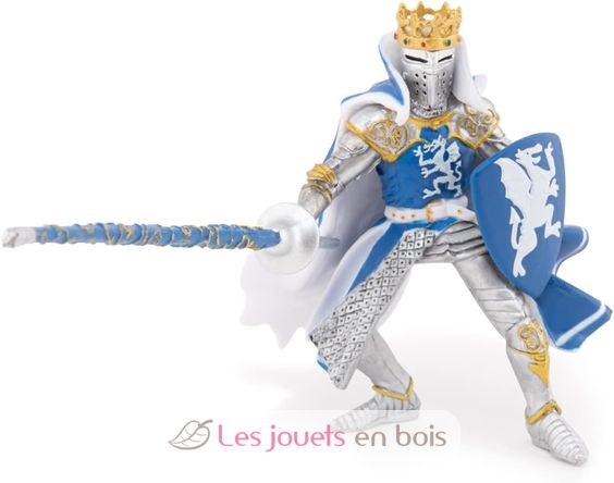 Figurine Roi au dragon bleu PA39387-2865 Papo 2