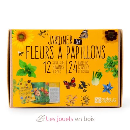 Coffret graines de Fleurs à Papillons RC-039581 Radis et Capucine 1