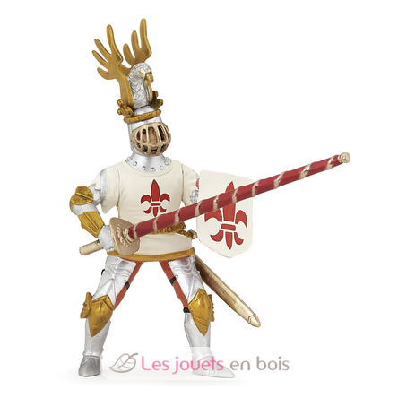 Figurine Chevalier blanc fleur de lys PA39790 Papo 1