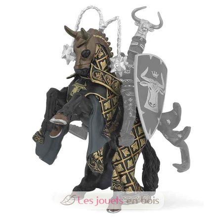 Figurine Cheval du maître des armes cimier taureau PA39918-2875 Papo 5