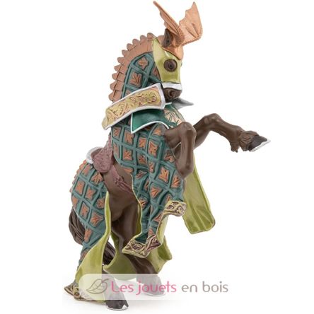 Figurine Cheval du maître des armes cimier dragon PA39923-2877 Papo 4