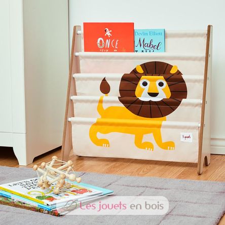 Rangement livres Lion 3 Sprouts - Bibliothèque pour enfant