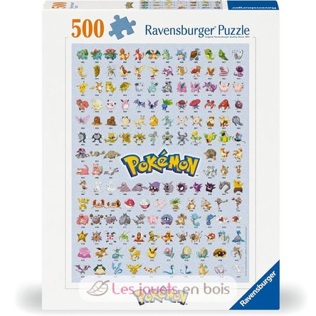 Puzzle Pokédex Pokémon 500 pièces RAV12000511 Ravensburger 1