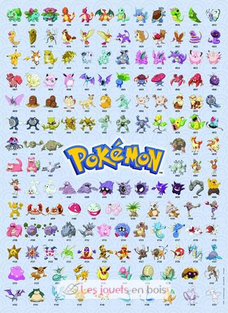 Puzzle Pokédex Pokémon 500 pièces RAV12000511 Ravensburger 2
