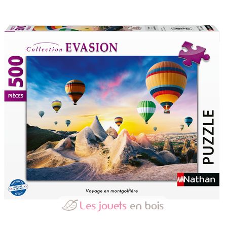 Puzzle Voyage en montgolfière 500 pièces N12001468 Nathan 1