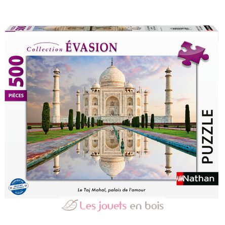 Puzzle Palais Taj Mahal 500 pièces N12001514 Nathan 1