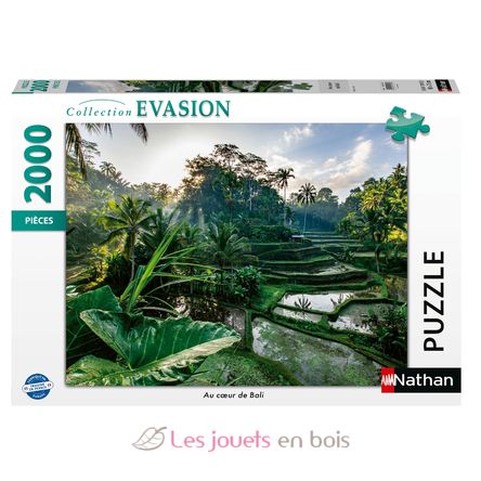Puzzle Au cœur de Bali 2000 pcs N12001518 Nathan 1