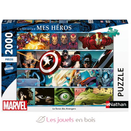 Puzzle La force des Avengers 2000 pcs N12001547 Nathan 1