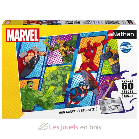 Puzzle Les Avengers contre les méchants 60 pcs N12004147 Nathan 1
